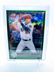 2022 Topps Ben Baller Riley Adams Parallel Green 91/99 Nationals RC Refractor