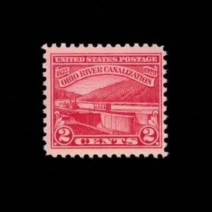 United States, Scott 681, Lock No 5 Monongahela River, 1929, MNH - Picture 1 of 1