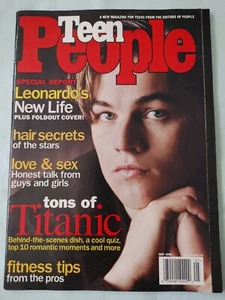 May 1998 Teen People Magazine Leonardo Dicaprio- Titanic Behind The Scenes - Imagen 1 de 11