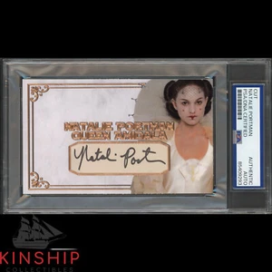 Tarjeta personalizada firmada por Natalie Portman corte 3x5 PSA DNA losa Star Wars automática C4515 - Imagen 1 de 2