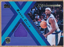 2001-02 TOPPS XPECTATIONS BARON DAVIS GAME USED RELIC CLASS CHALLENGE HORNETS