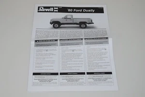 REVELL 1980 FORD F-250 DUALLY 14546 ⭐PARTS⭐ INSTRUCTION BOOKLET 1:25 - Picture 1 of 3