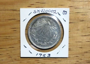 1923 Mexico un peso silver coin Estados Unidos Mexicanos 0.720 Libertad - Picture 1 of 2