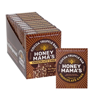 Barritas de trufa de cacao Honey Mama's, 2,5 OZ, pastel de chocolate 12 quilates Foto 1 de 4