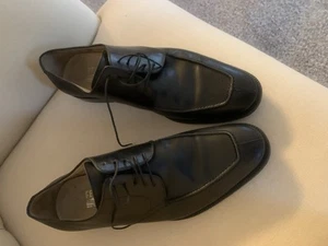 Salvatore Ferragamo Square Split Toe Dark Brown Derby Shoes Size 11D - Picture 1 of 6
