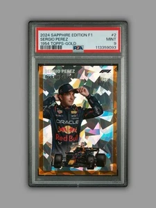 2024 Topps Chrome Sapphire Formula 1 Sergio Perez 1954 Gold PSA 9 47/50 #1954-2 - Picture 1 of 4