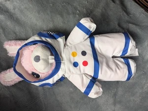 Ikea Aftonsparv Hase Kaninchen Astronaut Raumfahrer weiches Plüschtier 11 Zoll Anzug befestigt - Bild 1 von 4