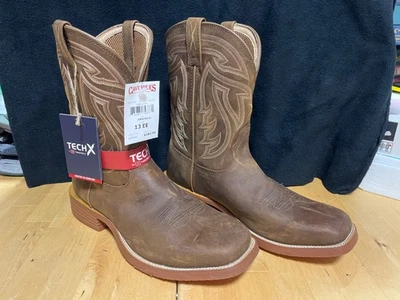 Twisted X Western Boots Mens Tech X Wide Square Coffee MXTR016 sz 13 EE (BH) - Image 1 of 4