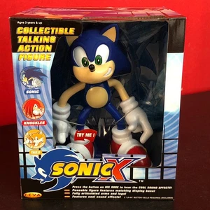 Sonic The Hedgehog Sonic X Talking Action Figure Boxed 2003 New Old Stock - Picture 1 of 8