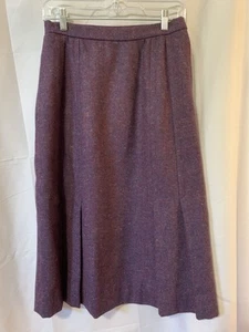 J.D. Sport New York Womens Purple Skirt Size 8 100% Wool Pockets - Picture 1 of 6