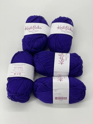 5 balls Knit Picks Shine Sport Pageant 2184, 60/40 cotton/modal total 550yd/250g - Image 1 of 4