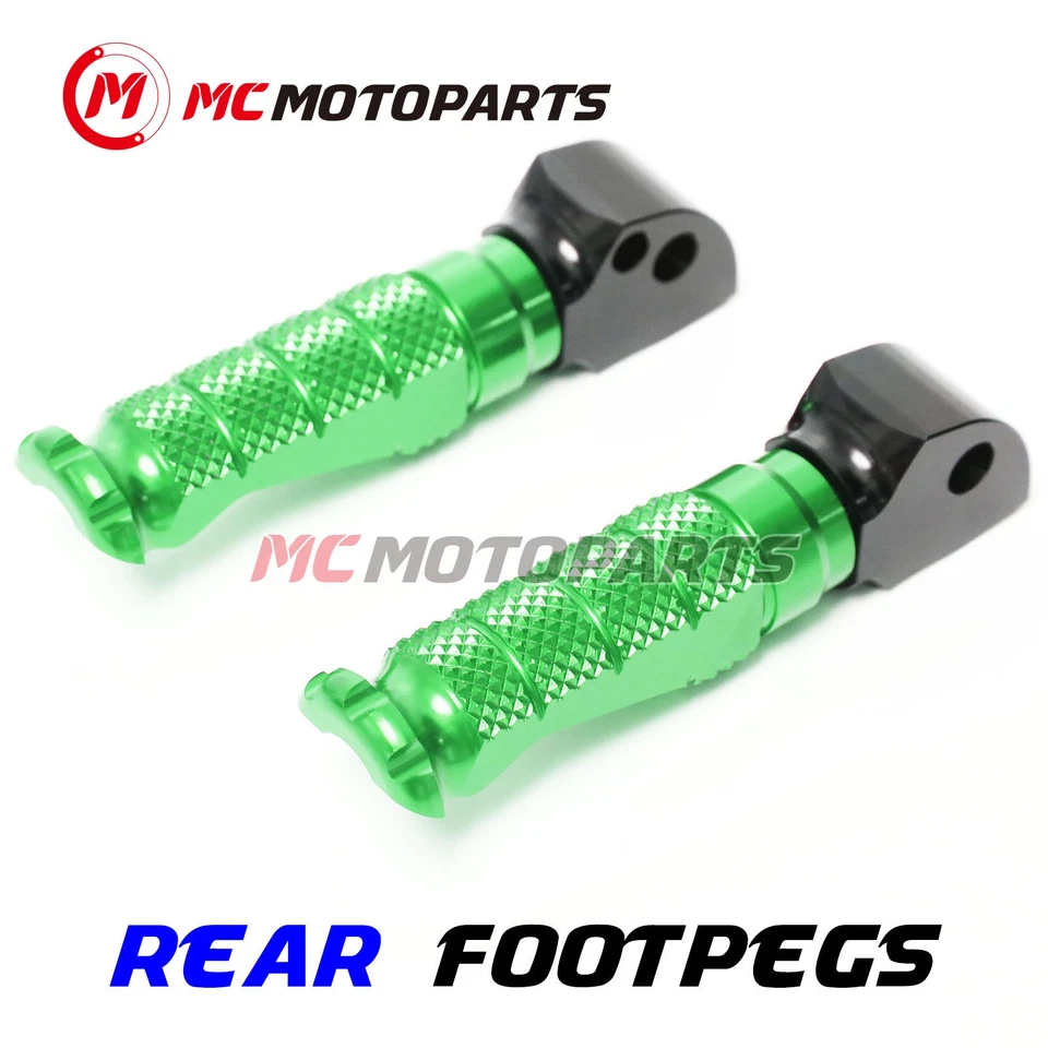 Clavijas de pie CNC para pasajero trasero Kawasaki Ninja 650R 2009-2017 Foto 1 de 4