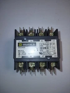 Square D 4 Pole 25 AMP Contactor 8910DPA24V02 - Picture 1 of 5