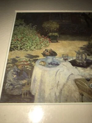 1986 - Claude Monet - Le Dejeuner - Print - 8” x 10” - Art - Signed — 第 1/4 张图片