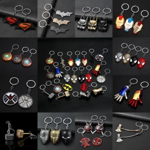 Acrylic Keychain Key Cap Batman Superman Keyring Charm Key Holder Iron Man - Picture 1 of 30