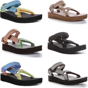Teva Midform Universal Open Toe Strap Vegan Womens Sandal Beige Brown UK 3 - 8 - Picture 1 of 37
