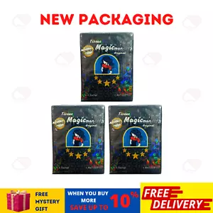 3 SCATOLE Tessuto Antisettico Super Magic Man Eiaculazione Ritardata Più Lungo SPEDIZIONE GRATUITA - Foto 1 di 9