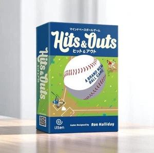 HITS &OUTS 2 ppl 10-15 mins itten Board Game Mind Baseball Game Market - Picture 1 of 12