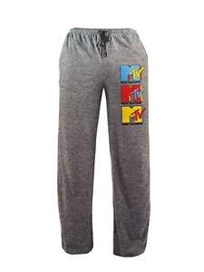 MTV Men's Pajama Sleep Lounge Pant NWT pants Gray NWT Size L 36-38 graphic - Picture 1 of 4