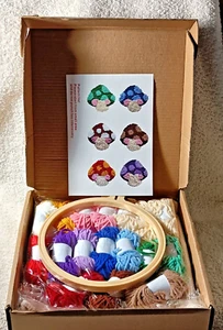 DIY Coaster Punch Needle Set - Design 'Mushrooms' - SY-W0044D - NIP - Picture 1 of 6