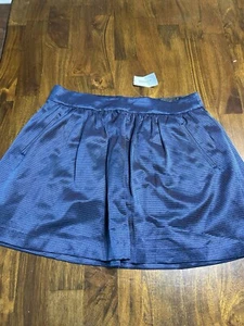 Banana Republic  Navy Blue Classic Mini Skirt Size 12 NWT - Picture 1 of 5