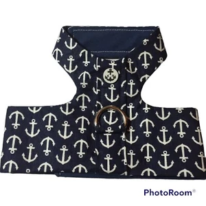 Marineblau Anker Handarbeit Hundegeschirr S (1297) - Bild 1 von 1