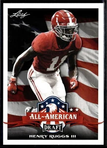 2020 Leaf Draft #65 Henry Ruggs III Alabama Crimson Tide - Picture 1 of 2