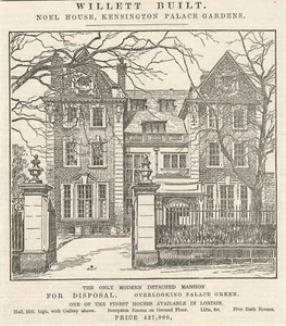 1912 Noel House Kensington Palace Gardens London For Sale £27,000 - Picture 1 of 1