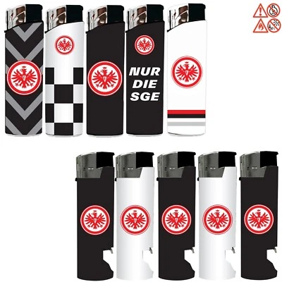 Feuerzeug Eintracht Frankfurt 2er, 3er oder 5er Set Elektronik Gasfeuerzeug SGE