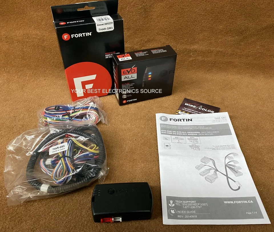 NEW Fortin EVO-GMT3 All-in-One EVO-ALL & THAR-GM3 Harness for Select GM Vehicles - Image 1 of 1