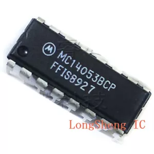 Multiplexores/demultiplexores analógicos MC14053BCP MC14053 DIP-16 10 piezas NUEVOS - Imagen 1 de 1
