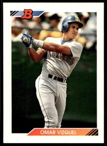 1992 Bowman 423 Omar Vizquel Seattle Mariners Baseball Card - Picture 1 of 2