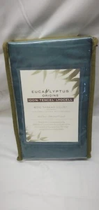 Eucalyptus Origins Tencel Lyocell 600-TC Standard/Queen Pillowcases - Teal - Picture 1 of 3