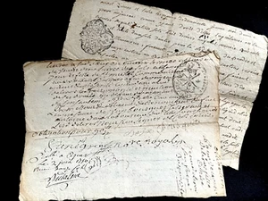 ANTIQUE MANUSCRIPTS COLLECTION from 1700s - Picture 1 of 4