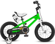 RoyalBaby BMX 14'' Girls 14inch Kids Bikes Safety Bicycle Training Wheels Green