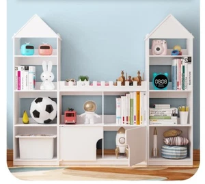 DIY Kids Book Organizer Castle Book Shleves Book Storage Book Stand - Picture 1 of 16