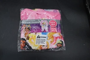 Disney Princess Flame Resistant Baby Toddler Girls Blanket Sleeper Size 18M NEW! - Picture 1 of 2