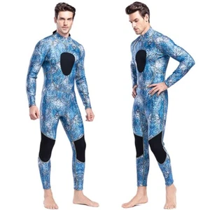3MM Wetsuit Men Neoprene Scuba Diving Jumpsuit Spearfishing Diving Suits 2-Piece - Picture 1 of 15