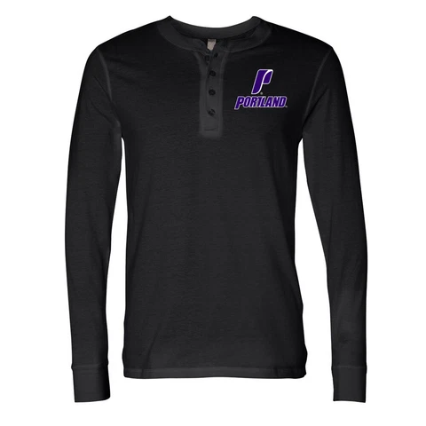 Official NCAA University of Portland Pilots Men's Long Sleeve Jersey Henley Cover