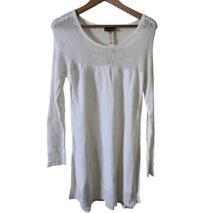 Tommy Bahama Knit Sweater Dress Cover Up Beach Resort Wear White Small - Picture 1 of 6