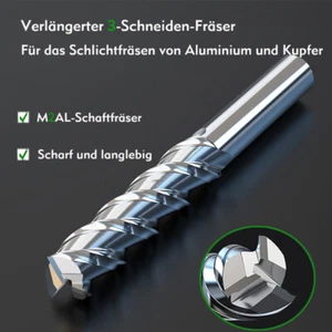 VHM Schaftfräser Ø 3-30 mm VHM Fräser versch. Für Kupfer und Aluminium - Picture 1 of 31