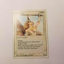 MAGIC THE GATHERING MTG Revised 1994 Serra Angel 100% authentic vintage magic 09