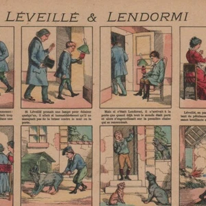 Léveillé & Lendormi - - Imagerie d'Epinal Pellerin - Gravure de presse - Picture 1 of 2