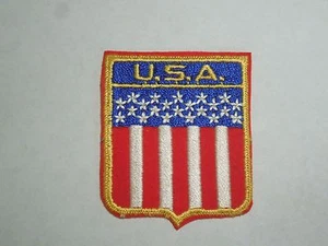 Vintage USA United States Flag Travel Souvenir Embroidered Iron On Patch - Picture 1 of 2