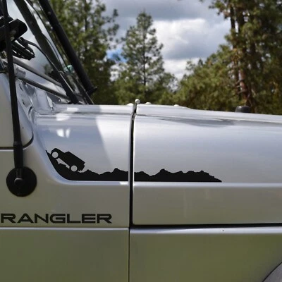 Calcomanía Off Road Rock Trail para capó de Jeep Wrangler TJ (1997-2006) Foto 1 de 2