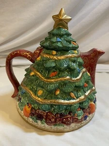 Bella Casta große Weihnachtsbaum Teekanne von Ganz ~ KEINE Chips / Risse ~ Top Zustand - Bild 1 von 12