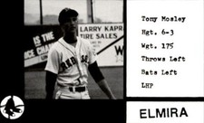 1987 Elmira Pioneers (Black) Cain #17 Tony Mosley - NM Baseball Card