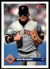 1993 Donruss Baseball Card Dan Gladden Detroit Tigers #467