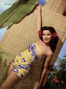 Debra Paget 1952 Vintage Pinup Litho Frank Powolny Photo Publicity Promo COA - Picture 1 of 2
