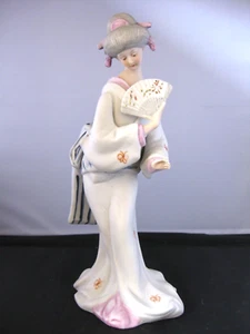 Hand Painted Japanese Lady Statue Figurine - Picture 1 of 9